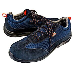 Delta Plus Como S1P SRC Mens Blue Suede Mesh Steel Toe Cap Safety Shoes Size 12